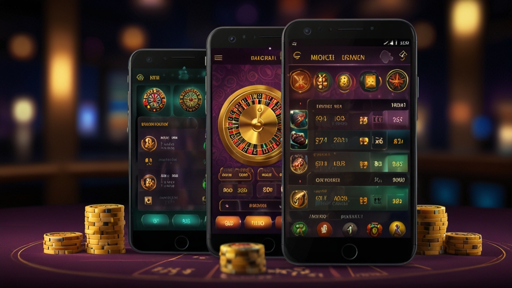 Mobile Casino-Oberfläche auf Android- und iPhone-Gerät mit klarer Navigation