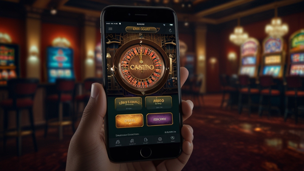 Handy mit Eingabefeld für Promo-Code im Casino